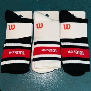 WILSON HIGH SOCKS - Bundle of 3